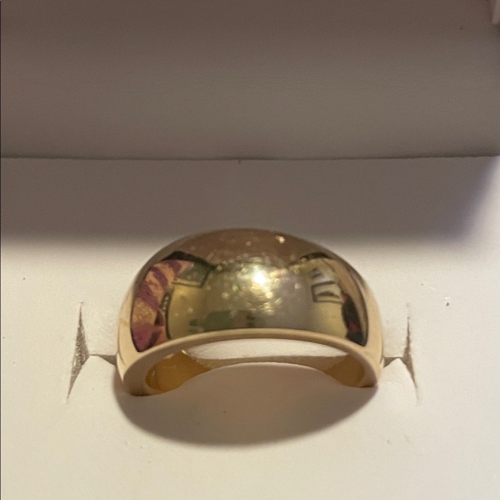 10K Polished Gold Women's Ring